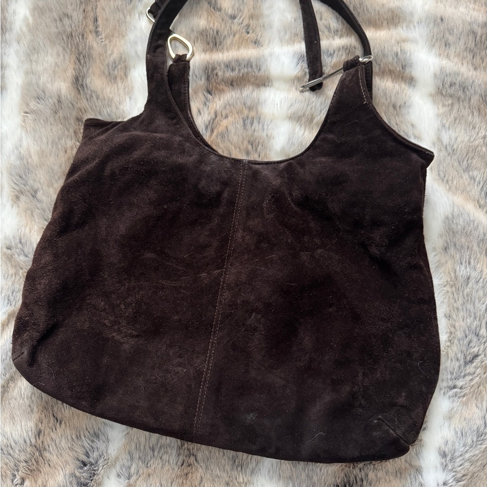 Viva Bags of California-Brown Suede HandBag